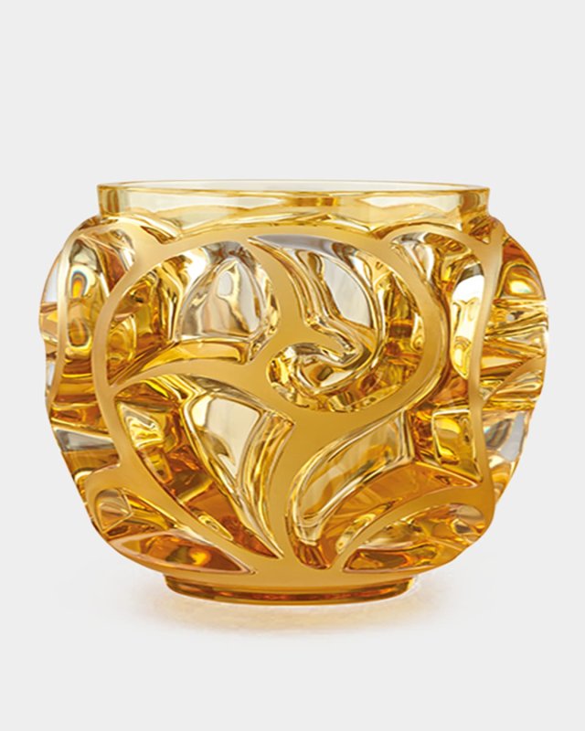 Tourbillions Amber Crystal Vase